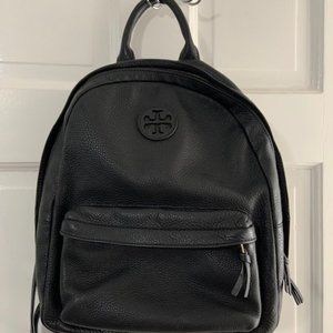 Tory Burch Black Leather Backpack